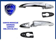 COPPIA MANIGLIE ESTERNE CROMATE DESTRA SINISTRA LANCIA Y YSPILON DAL 2003 2011