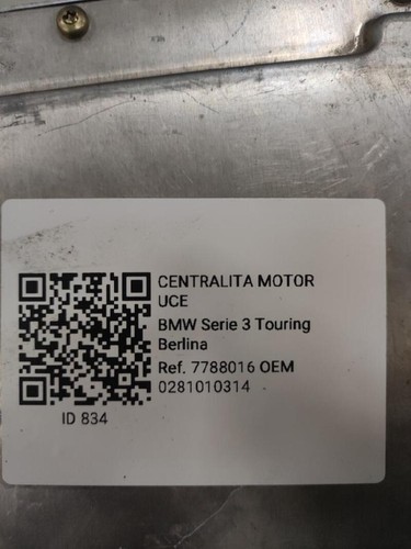 0281010314 centralina motore
