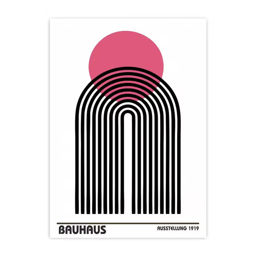Poster bauhaus arte tela - poster,