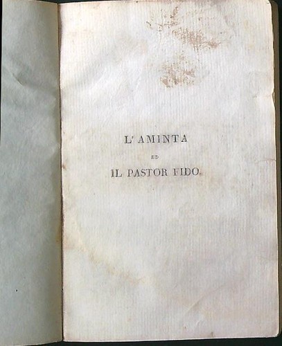 Aminta pastor fido - l'aminta, ed