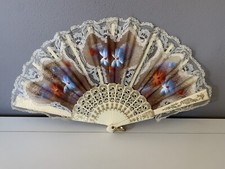 Ventaglio Dipinto A Mano Vintage 