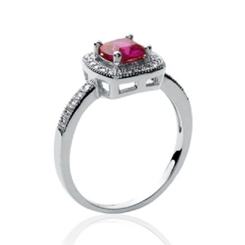 Anello rubino zirconio - anello,