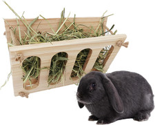 Mangiatoia per Fieno in Legno Pieghevole Mangiatoia per Fieno per Conigli Ripian