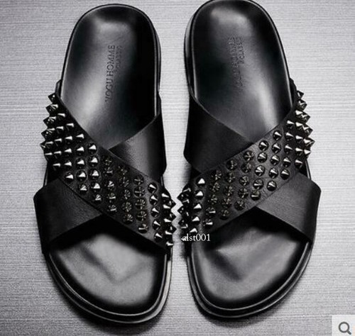 Ciabatte uomo rivetto mules