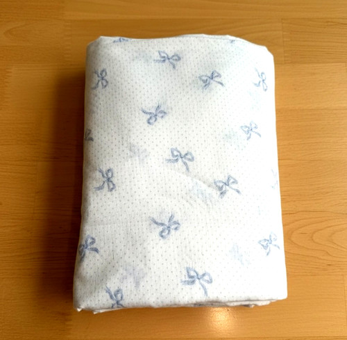 Fiocchi pois blu flanella - in,