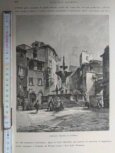 Incisione antica viterbo - antica,