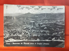 LAGO COMO PANORAMA BRUNATE CONFINE SWIZZERO    VIAGGIATA VENEZIA  ANNI  60