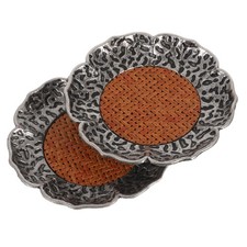  2 Pcs Sottopiatti Rattan PAD