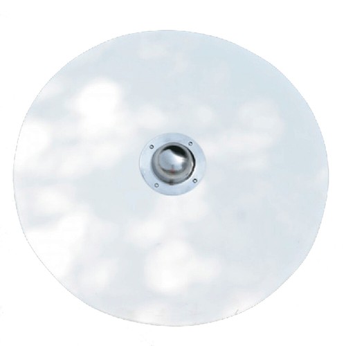 Vichingo scudo rotondo - rotondo,, bianco
