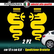 2 Adesivi Biscione ALFA ROMEO