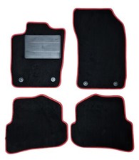 Tappetini Tappeti Auto in Moquette per Audi A1 (8X) 2010 2018, con Bordo Rosso