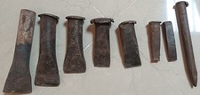 LOTTO 8 ANTICHI CUNEI SPACCA LEGNA SPACCALEGNA FERRO  VINTEGE