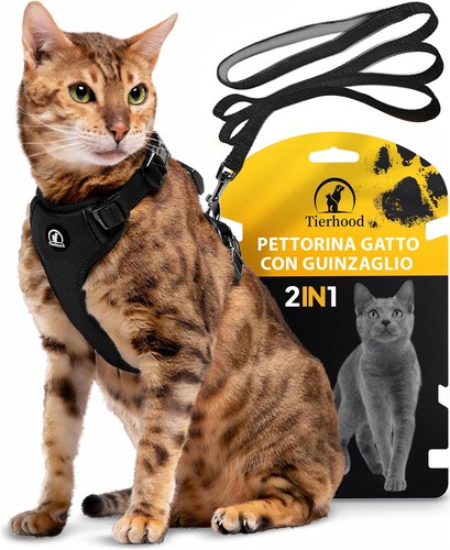 Pettorina gatto antifuga con - pettorina,