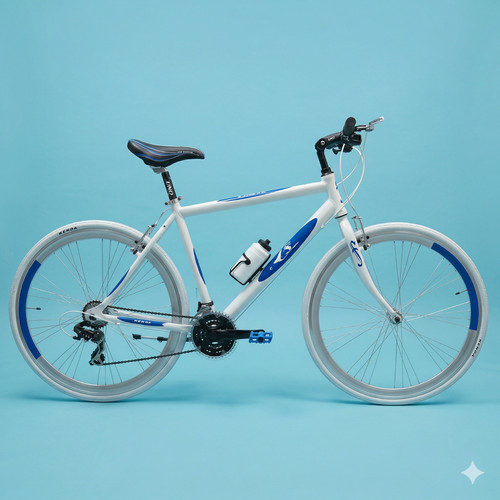 Bici corsa bianco blu - bici,