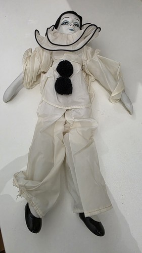 Bambola pierrot ceramica - in,