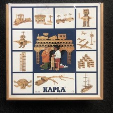 KAPLA 100 pezzi per blocchi da costruzione in legno e omaggio set 40 pezzi
