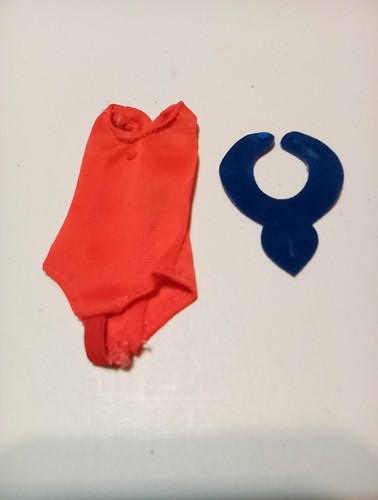 Body rosso colletto blu - rosso,