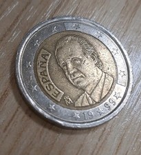Moneta da 2 Euro 1999, Re Juan Carlos I,  Espana,  Spagna Rara