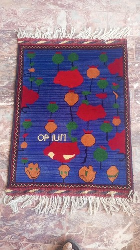 Tappeto oppio afgano fatto - , a