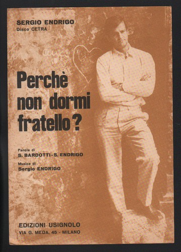 Spartito sergio endrigo - sergio,
