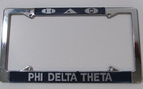 Telaio targa cromato phi - phi, delta