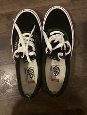 Scarpe da ginnastica Vans uomo skate Ward nere bianche scamosciate