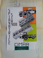 SPIANATRICE TESTATE CILINDRI AUTO AUTOCARRI CIMAR brochure originale 1967