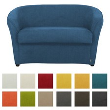 Divano 2 Posti POZZETTO In Tessuto Made In Italy