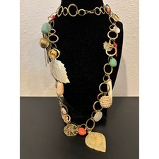 Collana boho vintage tono oro