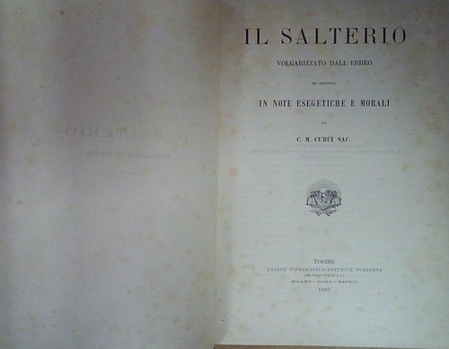 Salterio volgarizzato - il,