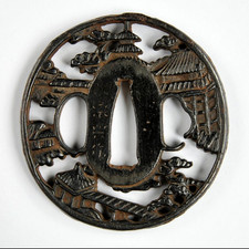 TSUBA Iron Tsuba Hand Guard