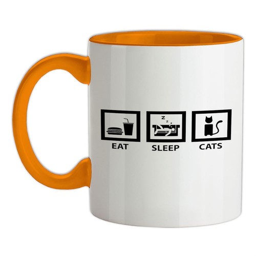 Eat sleep gatti tazza - gatti, in