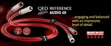 QED REFERENCE AUDIO 40 CAVO RCA/RCA PLACCATO ARGENTO 99 99% NUOVO