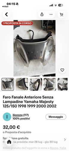 Faro fanale anteriore senza - anteriore,