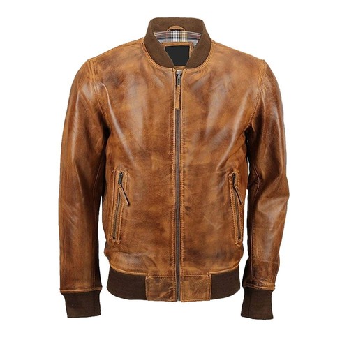Giubbotto bomber uomo marrone - bomber,