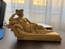 statuetta Paolina Borghese come Venus Vincitrix A. Giannetti in marmo alabastro