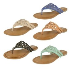 Donna Savannah F0R759 Infradito Decorate con Brillantini Sandali