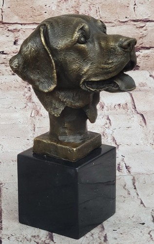 Real bronzo cucciolo busto - bronzo,