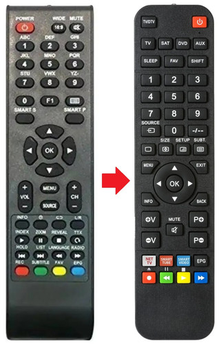 Telecomando adatto per - , dikom