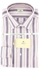 Camicia Striata Blu Navy Luigi