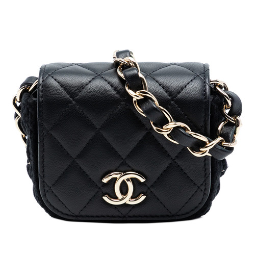 Chanel mini matelassé cuir - mini,