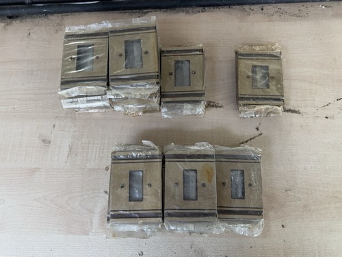 Lotto placche ottone bticino - ottone,