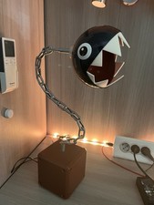 Rara Vintage Lampada Super Mario Chain Chomp  - Mario Brothers Bros Light NIB
