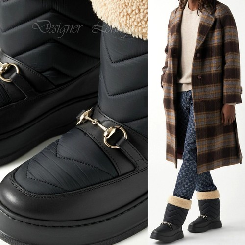 New gucci quebec shearling - new,