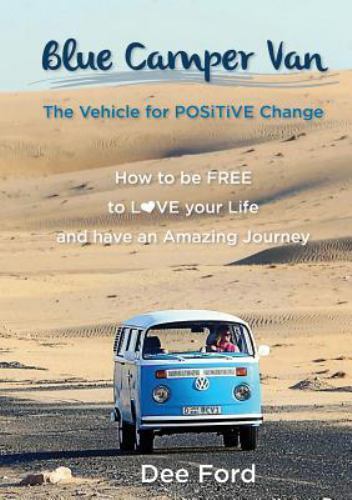Blue camper van - blue, new