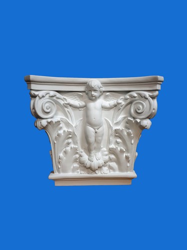 Capitello mensola gesso - capitello-mensola, in
