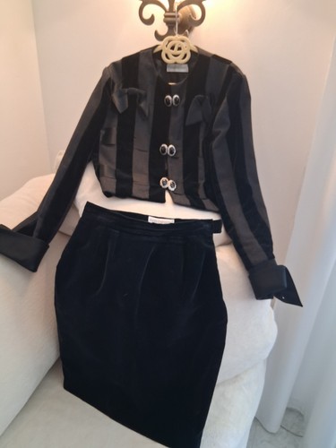Tailleur velluto nero di - in,