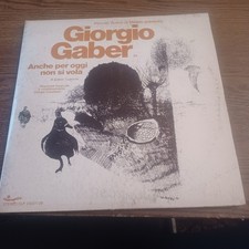 Doppio lp 2x12" 33 giri GIORGIO GABER -ANCHE PER OGGI NON SI VOLA 1974