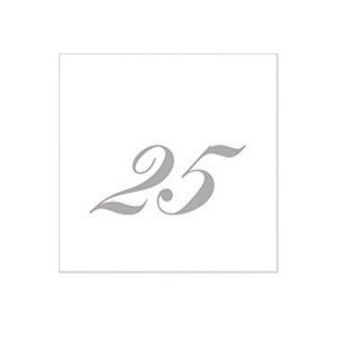 Tovagliolo argento 25x25 - 25, cm