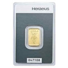 Lingotto oro Heraeus 5 grammi